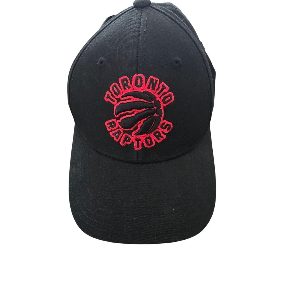 🆕️ NWOT NBA Toronto Raptors Youth Black Red Embroidered Logo Baseball Hat